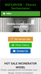 Mobile Screenshot of clover-incinerator.com